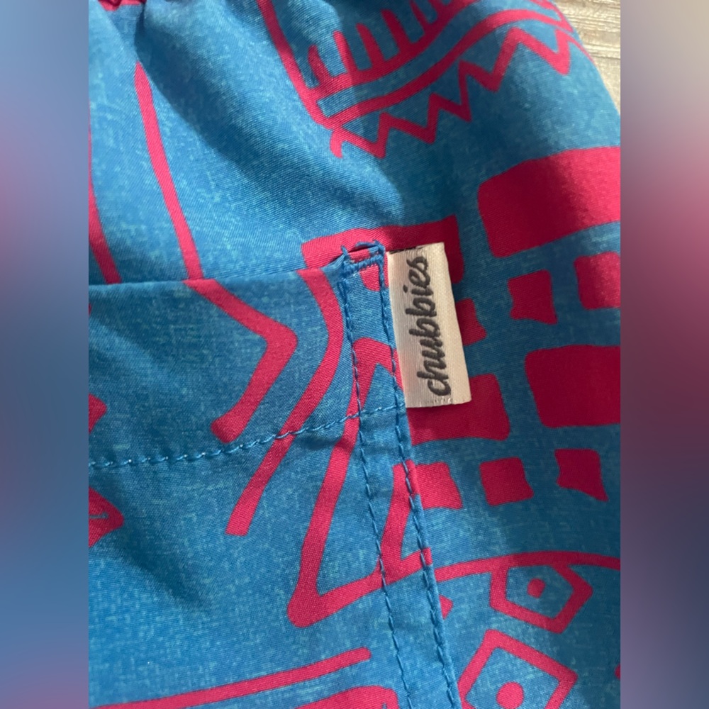 Chubbies Swim Trunks Shorts Men’s Large 5.5" Lined Beach Swim Pool Colorful - Picture 5 of 8
